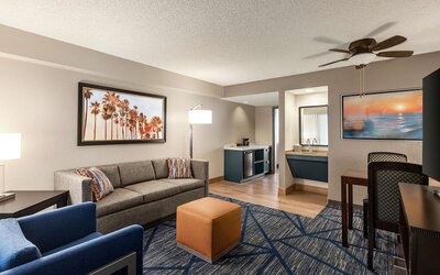 Suite, 1 King Bed, Accessible Bathtub