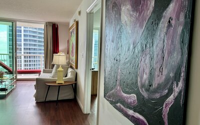Miami Brickell unit Balcony Pool 1 pkg