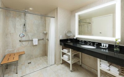 Room, 2 Double Beds, City View (Mobility Accessible, Roll-In Shower)