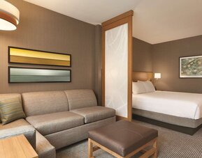 Day use room with sofa at Hyatt Place West End Georgetown.