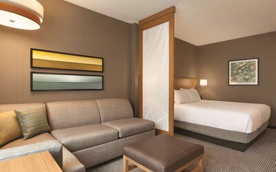 Day use room with sofa at Hyatt Place West End Georgetown.