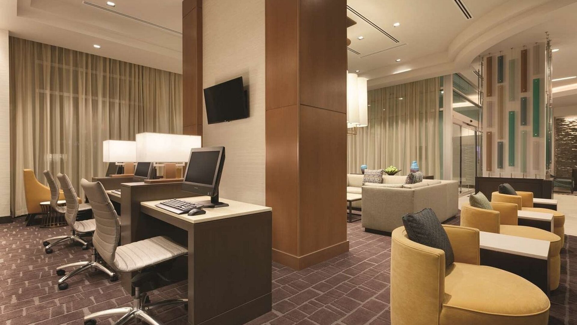 Business center available at Hyatt Place West End Georgetown.