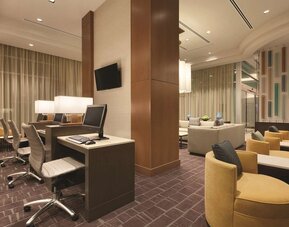 Business center available at Hyatt Place West End Georgetown.