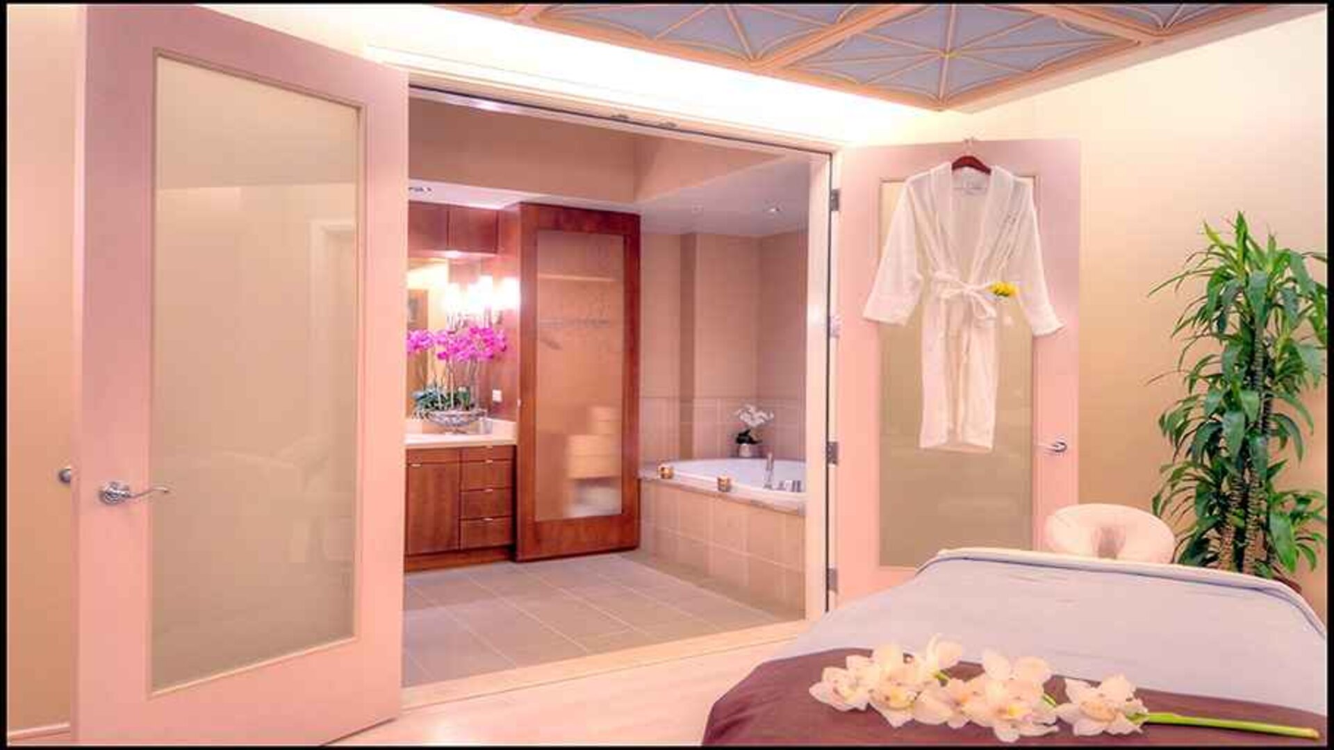 Beautiful and relaxing spa area at the Signia by Hilton Orlando Bonnet Creek.