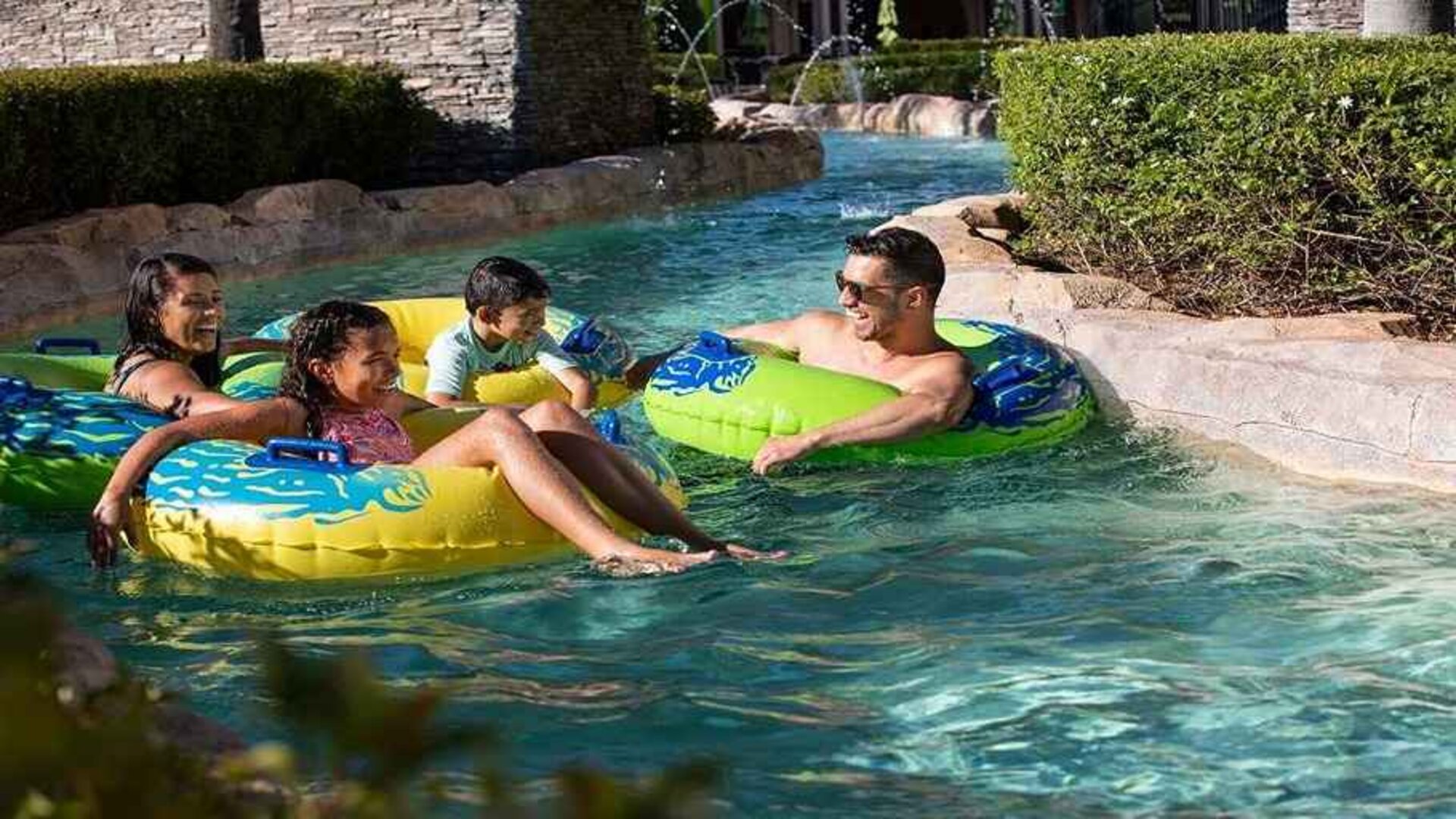 Outdoor pool river perfect for kids and families at the Signia by Hilton Orlando Bonnet Creek.