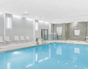 Relaxing indoor pool at the Embassy Suites by Hilton Alexandria-Old Town.