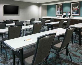 Spacious, professional meeting room at Hampton Inn Wichita Northwest.