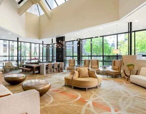 Beautiful loft area perfect as workspace at the Hilton Denver City Center.