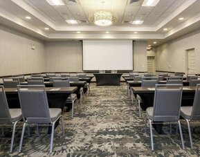 Spacious conference room for meetings and events at the Hilton Garden Inn Arlington Shirlington