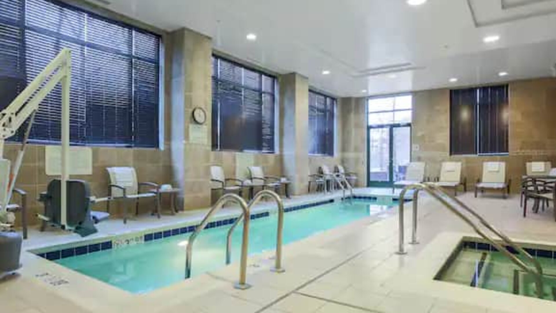 Indoor pool at the Hilton Garden Inn Arlington Shirlington