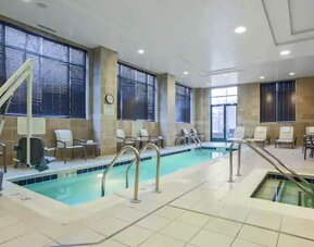Indoor pool at the Hilton Garden Inn Arlington Shirlington