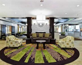 Spacious lobby lounge ideal as a coworking space at Homewood Suites by Hilton Atlanta-Galleria/Cumberland.