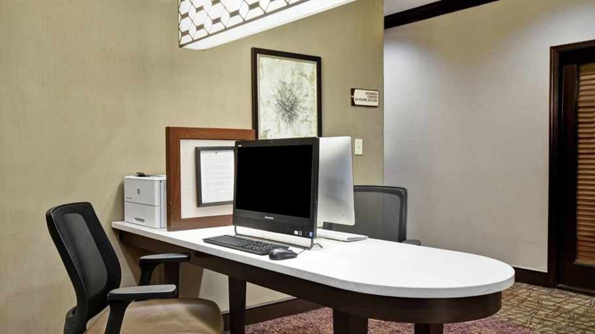 Well-equipped business center with desk and printer ideal at Homewood Suites by Hilton Atlanta-Galleria/Cumberland.
