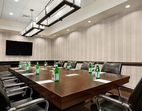 Meeting room perfect for every business appointment at the Embassy Suites by Hilton Salt Lake City West Valley.