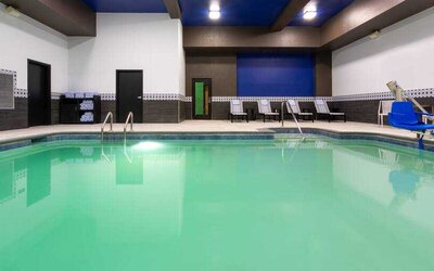 Relaxing indoor pool at the Hilton Garden Inn Hays.