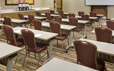 Professional meeting room and conference center at Hampton Inn & Suites Murrieta Temecula.