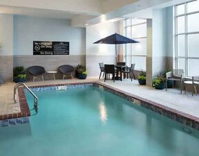 Relaxing indoor pool at the Hampton Inn & Suites Memphis-Beale Street.