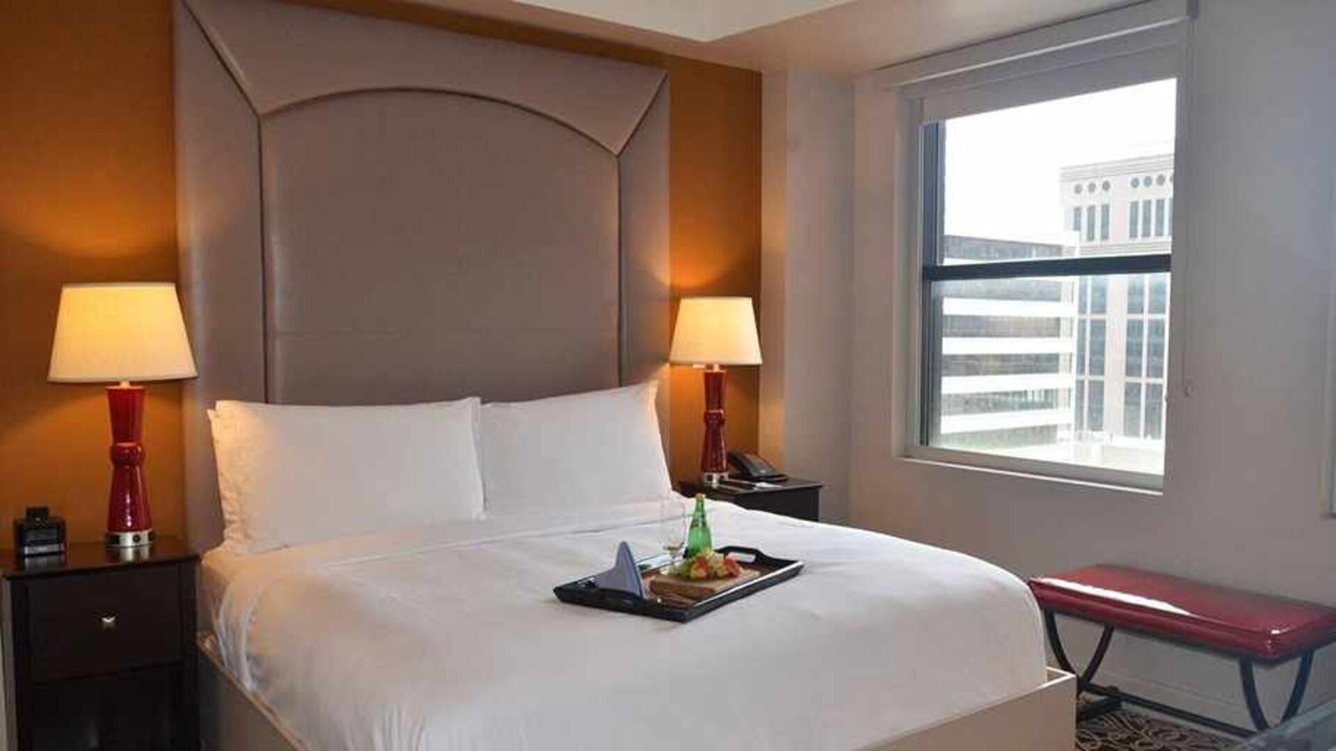 Comfortable king room at The Sam Houston, Curio Collection by Hilton.