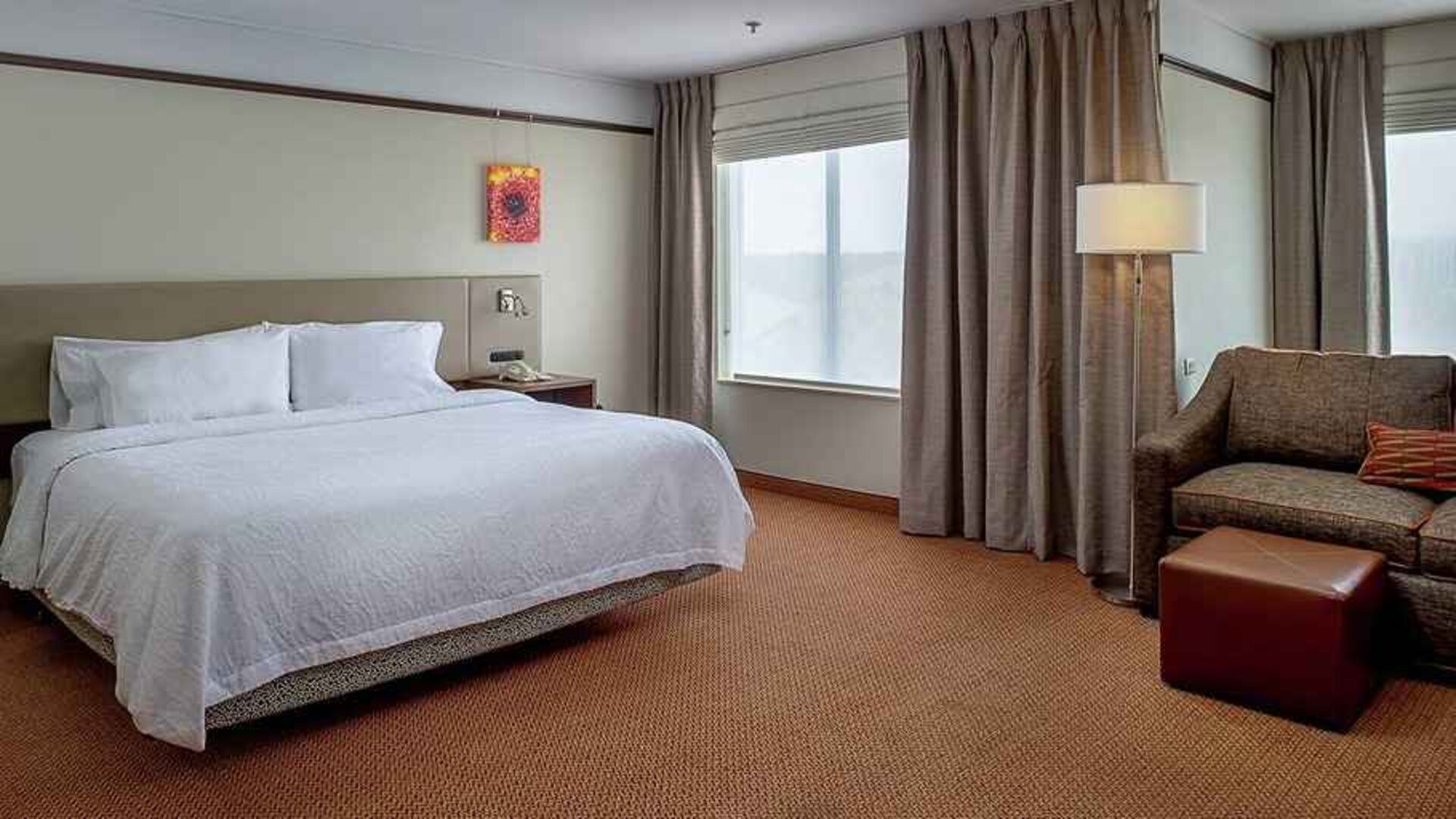 spacious king suite at Hilton Garden Inn St. Louis/Chesterfield.