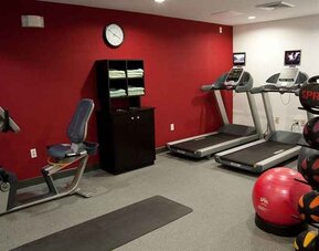well-equipped fitness center at Hilton Garden Inn St. Louis/Chesterfield.