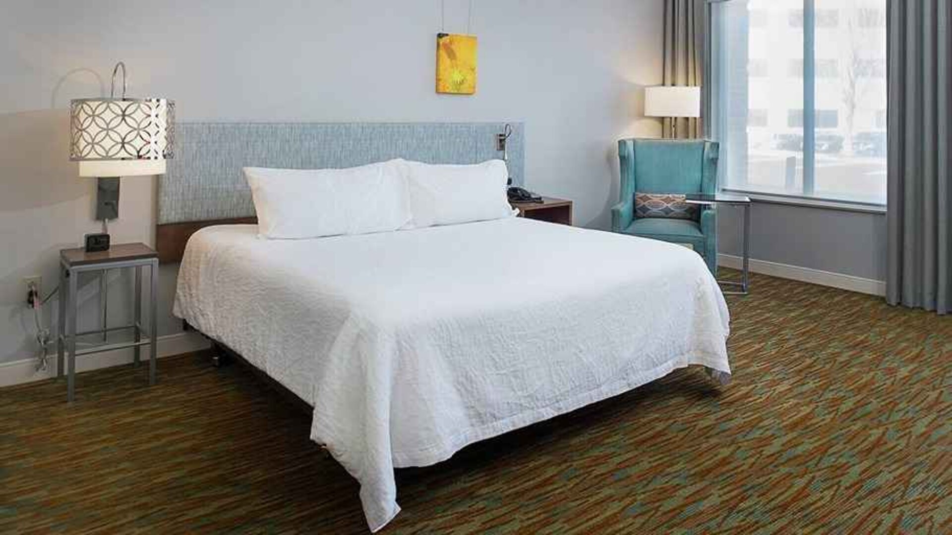 spacious king room at Hilton Garden Inn St. Louis/O'Fallon MO.