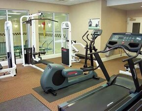 well-equipped fitness center at Hilton Garden Inn St. Louis/O'Fallon MO.
