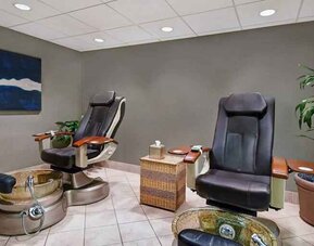 Relaxing spa area at the Embassy Suites by Hilton Hot Springs Hotel & Spa.