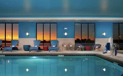 Relaxing indoor pool at the Hampton Inn Burley.