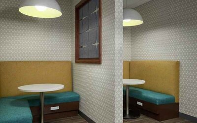 Hotel workspace perfect for co-working at the Hampton Inn Burley.