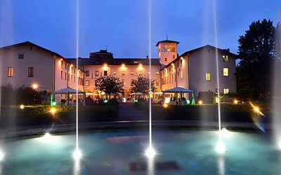 Outdoor pool at the Grand Hotel Villa Torretta Milan Sesto, Curio Collection.