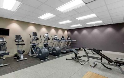 Well equipped fitness center at DoubleTree by Hilton Hotel Downtown Wilmington - Legal District.