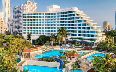 gorgeous variety of outdoor pools to choose from at Hilton Cartagena Hotel.