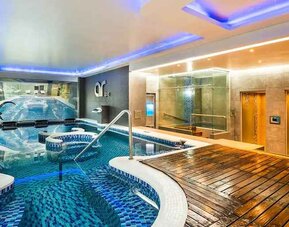 beautiful indoor pool at DoubleTree by Hilton Bogota Salitre AR.