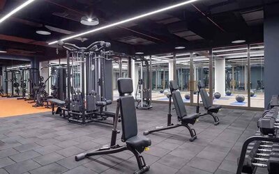 well equipped fitness center at Hilton Istanbul Bakirkoy.
