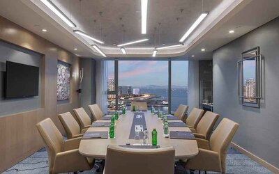 professional meeting room with beautiful sea views at Hilton Istanbul Bakirkoy.