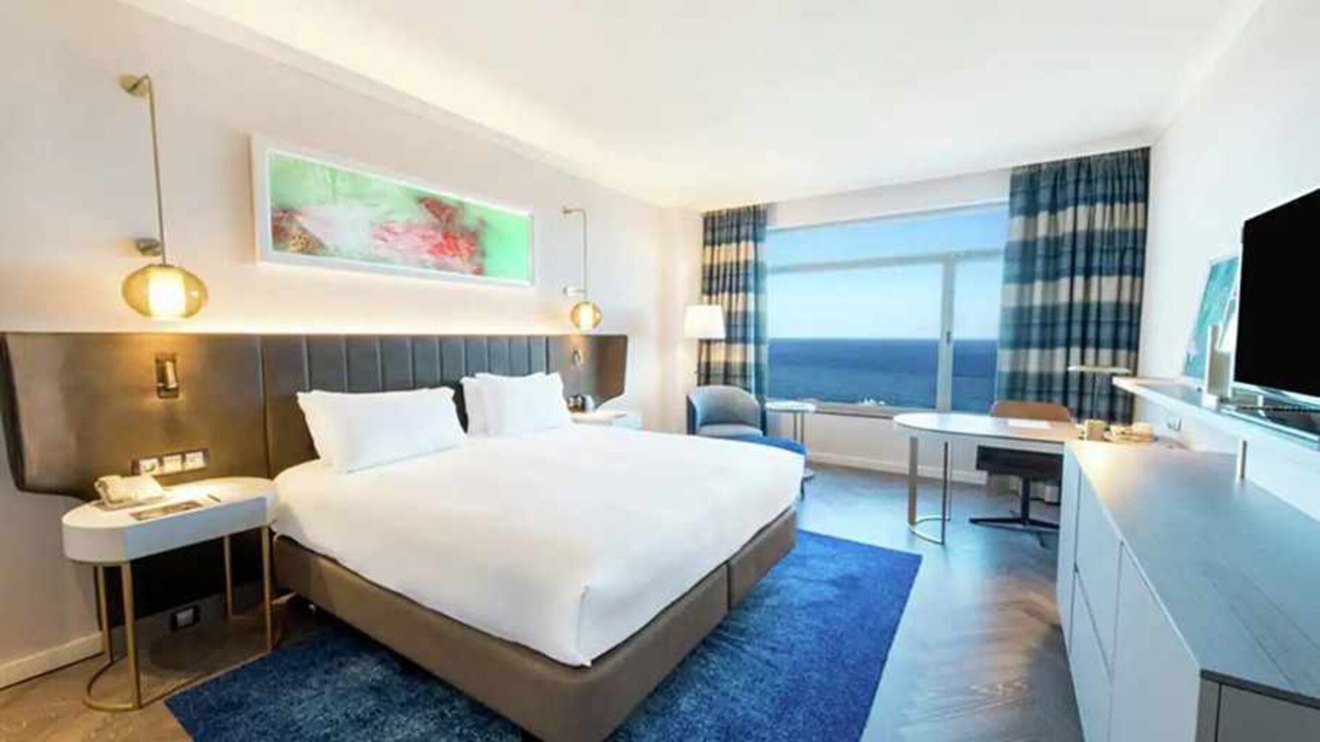 Day use room at Hilton Diagonal Mar Barcelona.