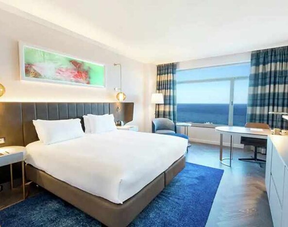 Day use room at Hilton Diagonal Mar Barcelona.