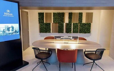 Meeting space at Hilton Diagonal Mar Barcelona.