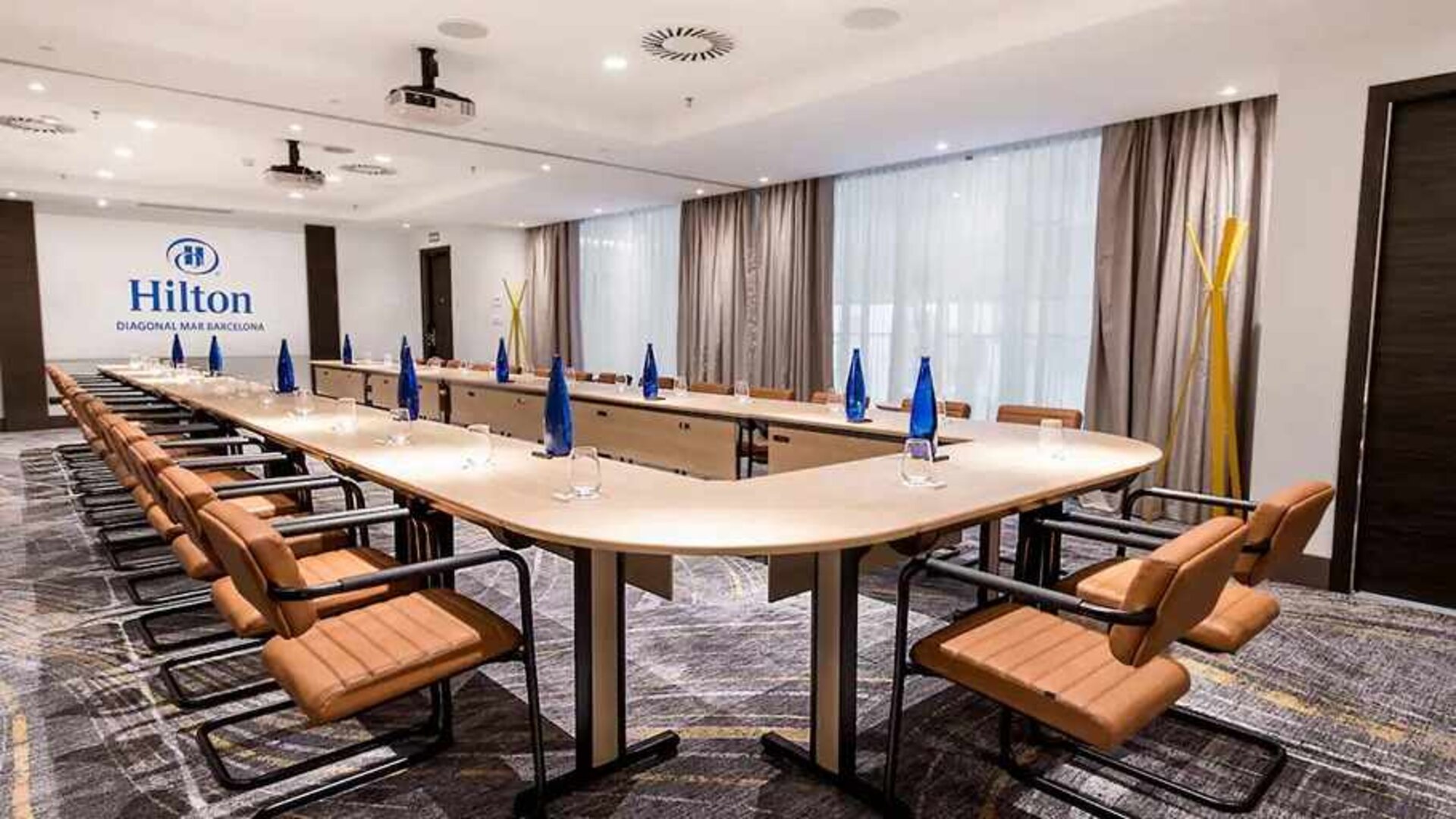 Meeting room at Hilton Diagonal Mar Barcelona.