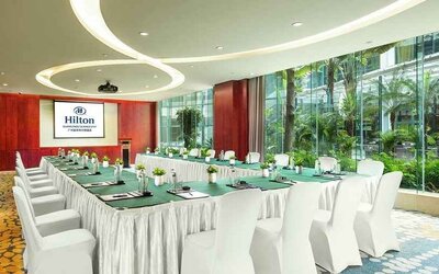 professional meeting room for all business meetings and conferences at Hilton Guangzhou Science City.