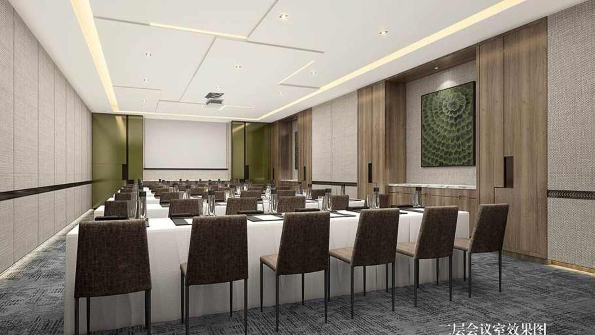 professional meeting room for all business meetings and conferences at DoubleTree by Hilton Kunming Airport.