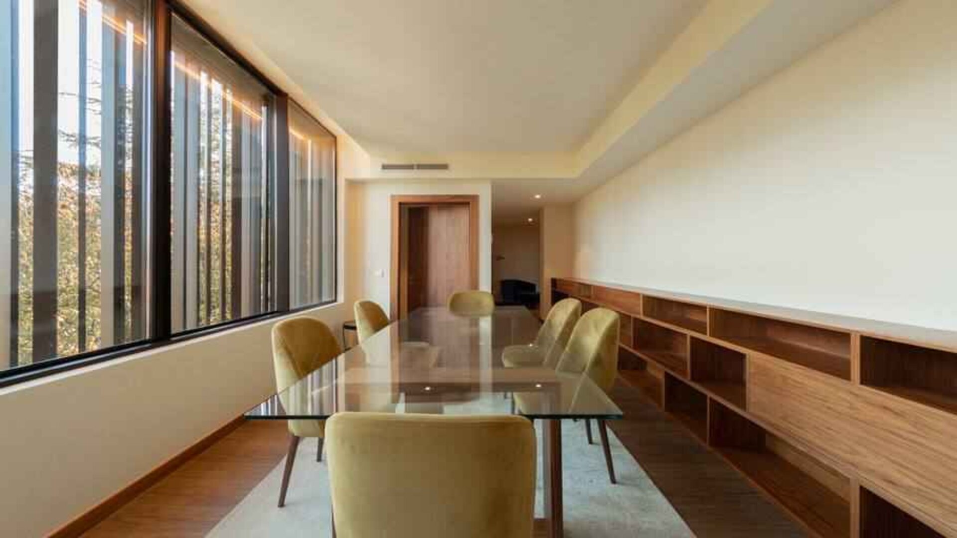 Small meeting room at the Boeira Garden Hotel Porto Gaia, Curio Collection by Hilton.