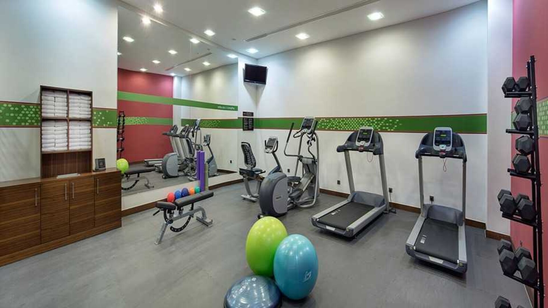 well equipped fitness center at Hampton by Hilton Istanbul Kayasehir.