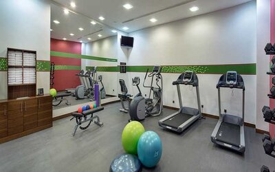 well equipped fitness center at Hampton by Hilton Istanbul Kayasehir.