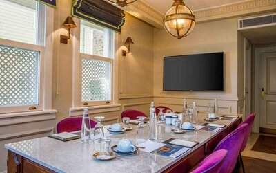 comfortable and professional meeting room at Hagia Sofia Mansions Istanbul, Curio Collection by Hilton.