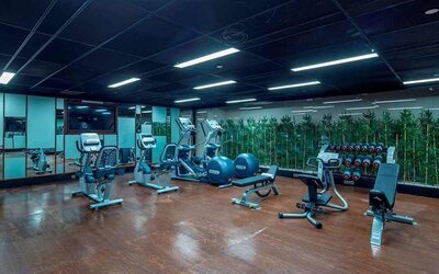 well equipped fitness center at Hilton Garden Inn Istanbul Ataturk Airport.