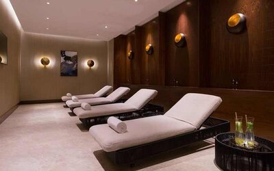 relaxation room and spa available at Hilton Astana.