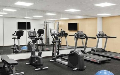 well equipped fitness center at Hilton Garden Inn Riga Old Town.