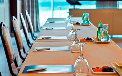 professional meeting room at Hilton Alexandria Corniche.