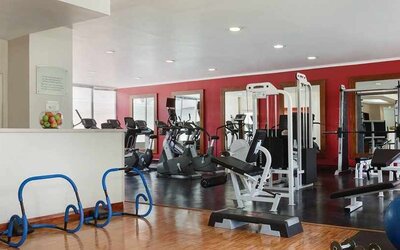well equipped fitness center at Hilton Colon Quito.